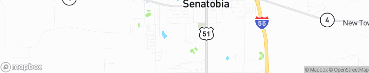 Senatobia - map
