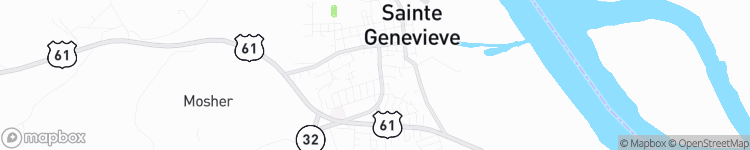 Sainte Genevieve - map