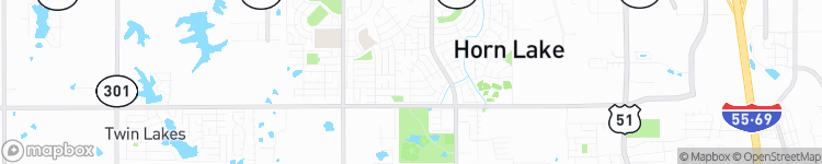 Horn Lake - map
