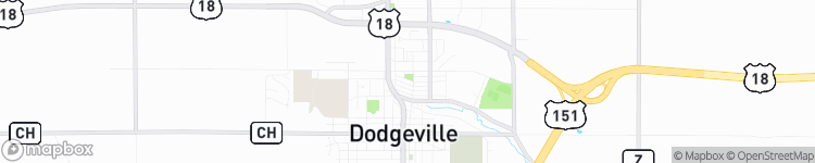 Dodgeville - map