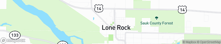 Lone Rock - map