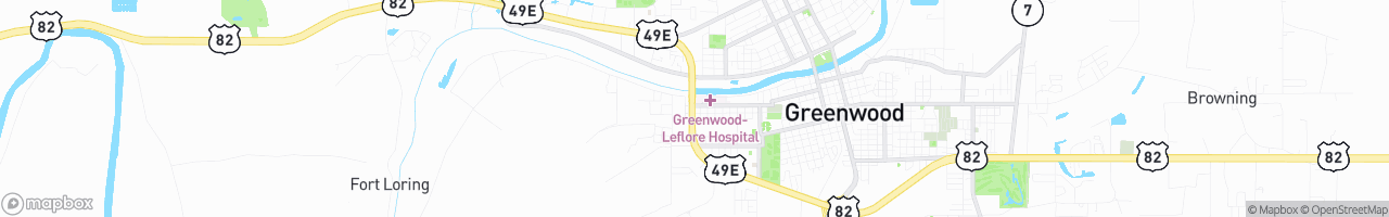 Greenwood Gas Mart - map