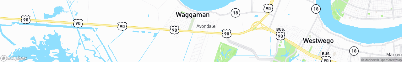 Avondale Truck Stop - map