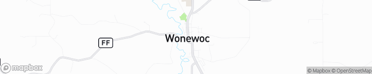 Wonewoc - map