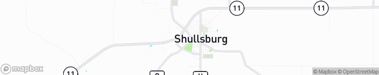 Shullsburg - map
