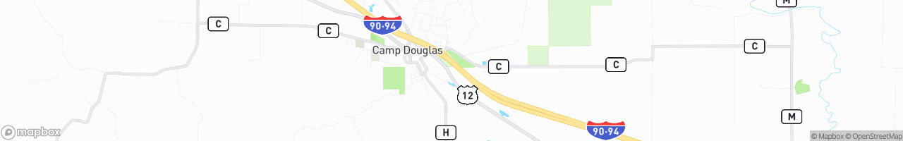 Camp Douglas BP - map