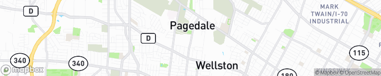 Pagedale - map