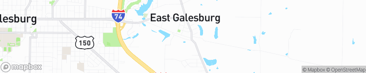 East Galesburg - map