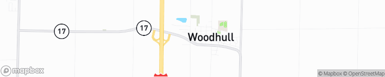 Woodhull - map