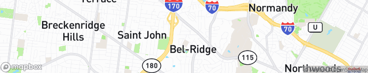 Bel-Ridge - map