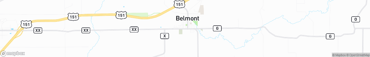 Belmont Quick Stop - map