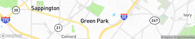 Green Park - map