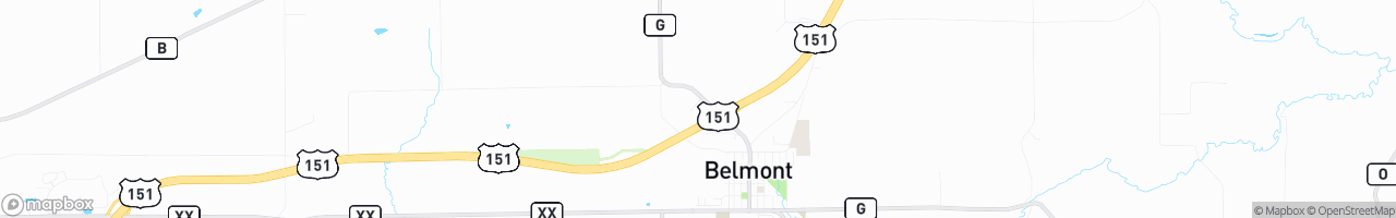 Belmont Travel Center - map