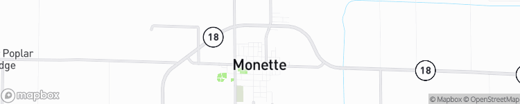 Monette - map