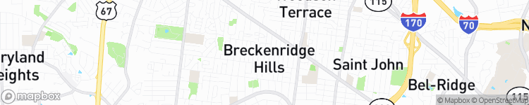 Breckenridge Hills - map