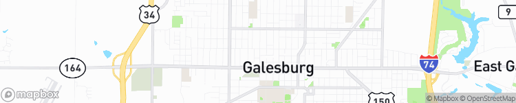 Galesburg - map