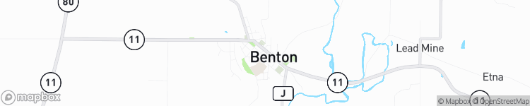 Benton - map