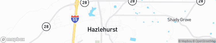 Hazlehurst - map