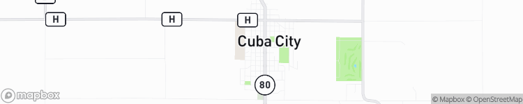 Cuba City - map