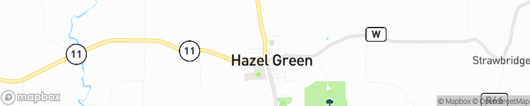 Hazel Green - map