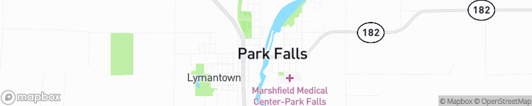 Park Falls - map