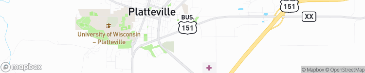 Platteville - map