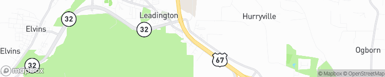 Leadington - map