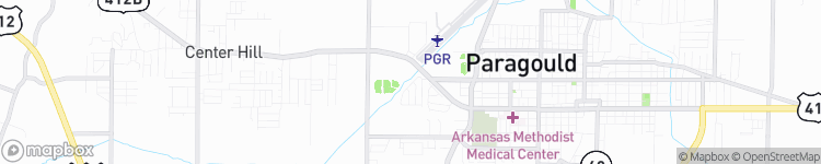 Paragould - map