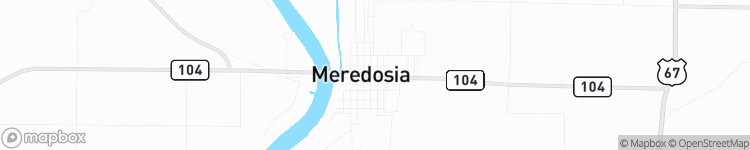 Meredosia - map