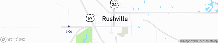 Rushville - map
