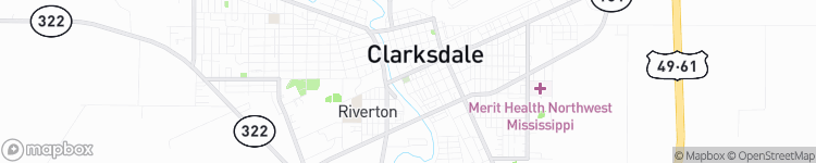 Clarksdale - map