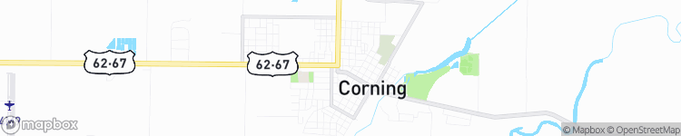 Corning - map