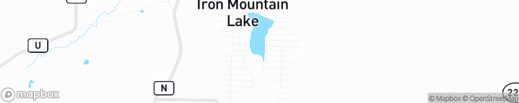 Iron Mountain Lake - map