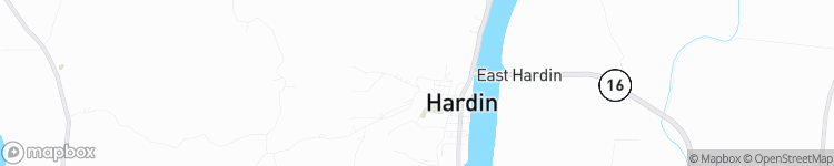 Hardin - map