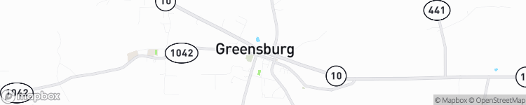 Greensburg - map