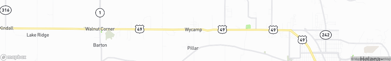 Y Camp Truck Stop (Conoco) - map
