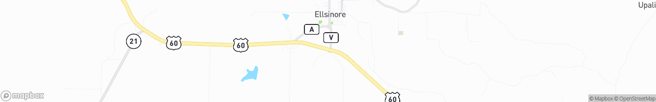 Ellsinore Truck/Auto Plaza (Texaco) - map