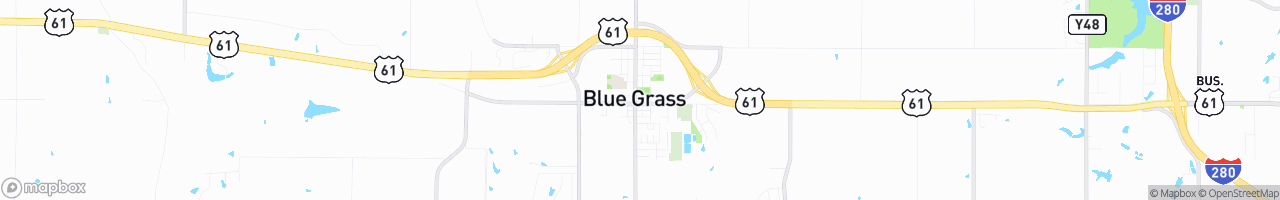 Blue Grass - map
