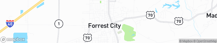 Forrest City - map