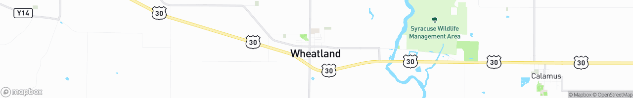Wheatland - map