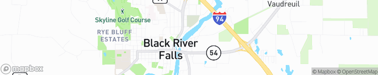 Black River Falls - map