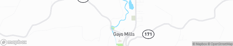 Gays Mills - map