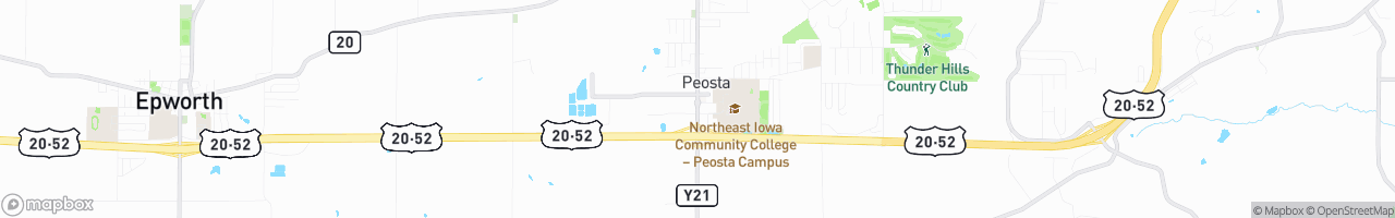 Peosta Kwik Stop - map