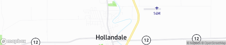 Hollandale - map