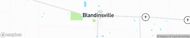 Blandinsville - map
