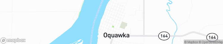 Oquawka - map