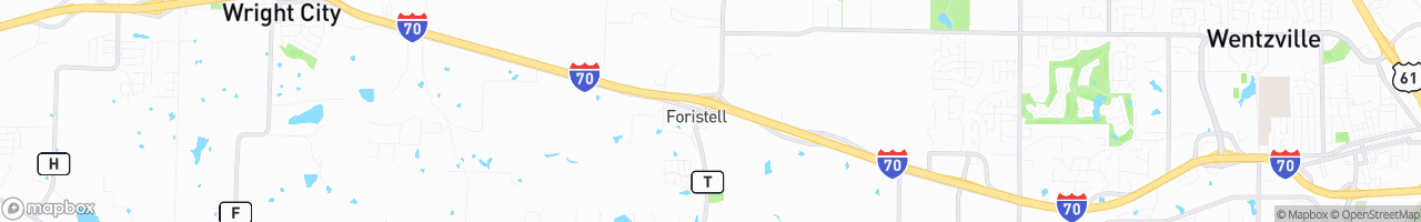 Foristell Truck Stop (Texaco) - map