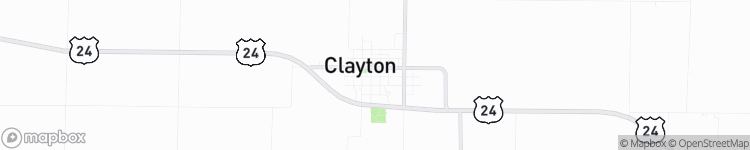 Clayton - map