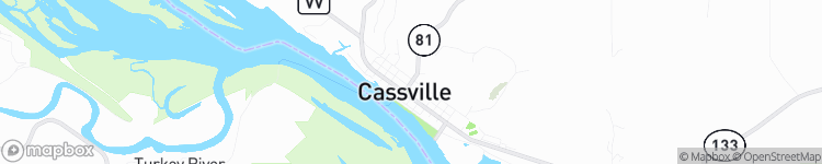 Cassville - map