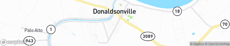 Donaldsonville - map
